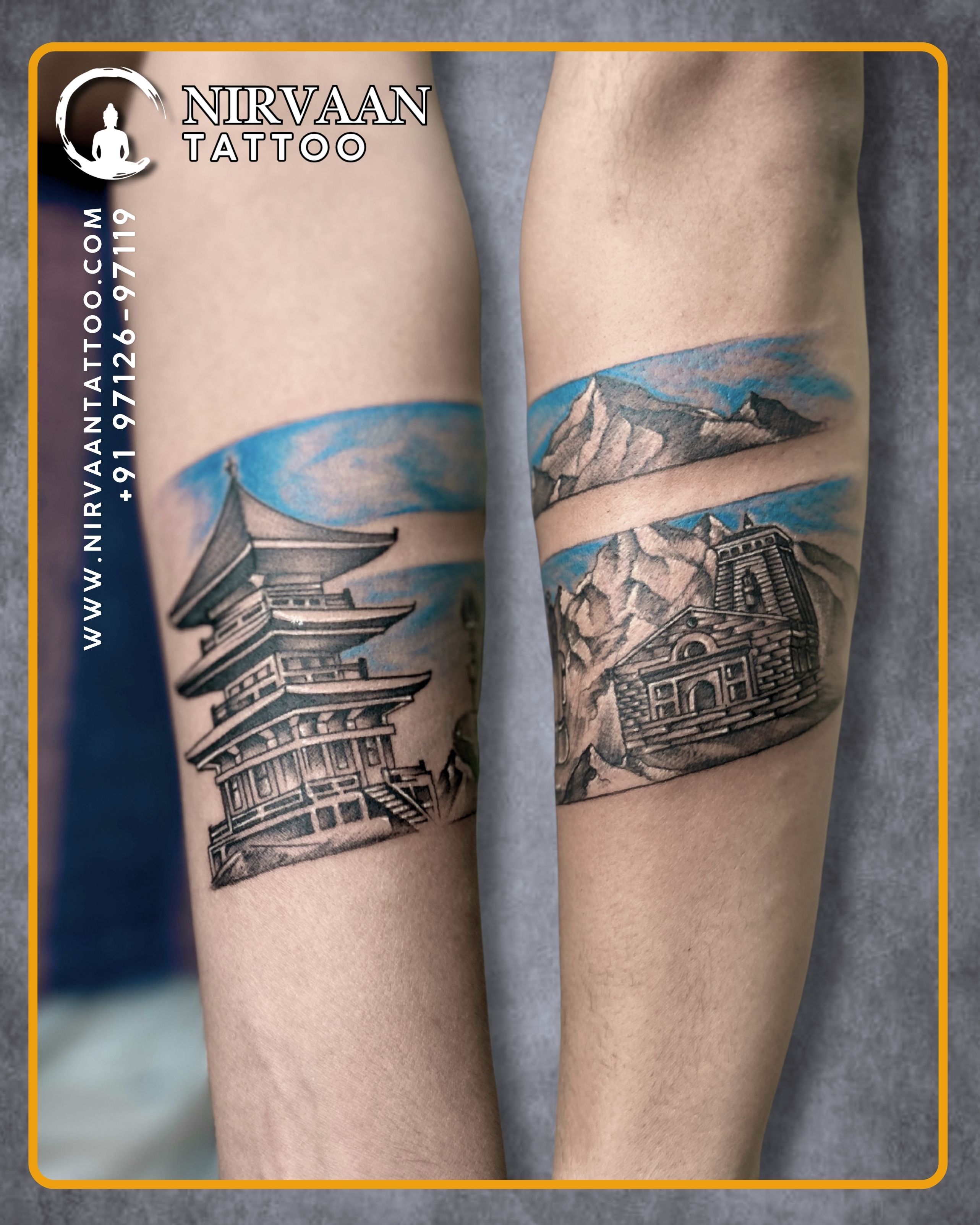 Lord shiva Kedarnath Virat kohli’s armband tattoo design